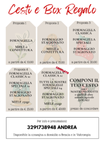 Volantino proposte gastronomiche